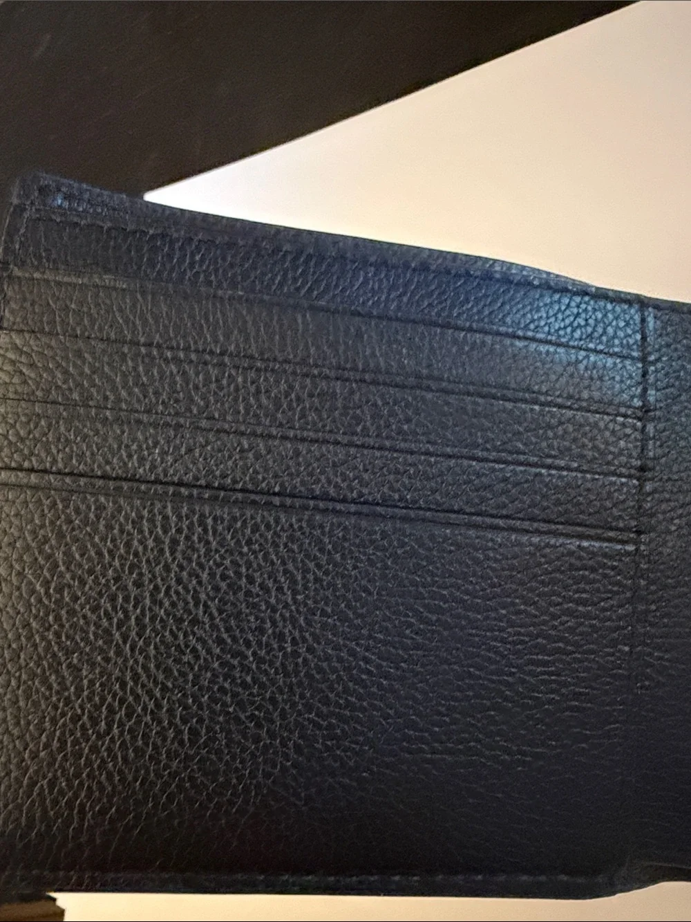 Coach Classic Black Leather Bi-Fold Wallet